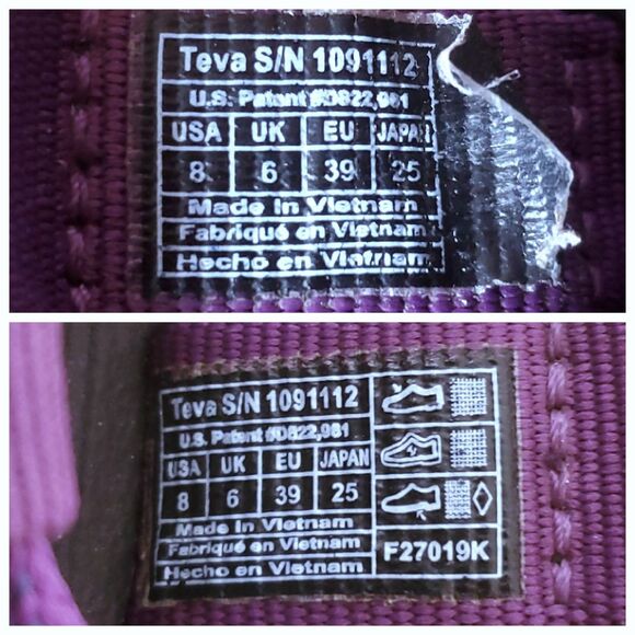 TEVA Sandals Women Size 8 Hurricane XLT Infinity Walking Hiking Purple 1091112 - Picture 7 of 8